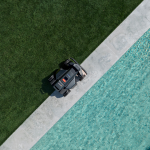 ride on boundary with robotic lawn mower