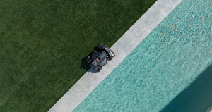 ride on boundary with robotic lawn mower